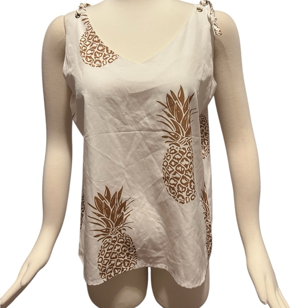 Cute pineapple print summer top